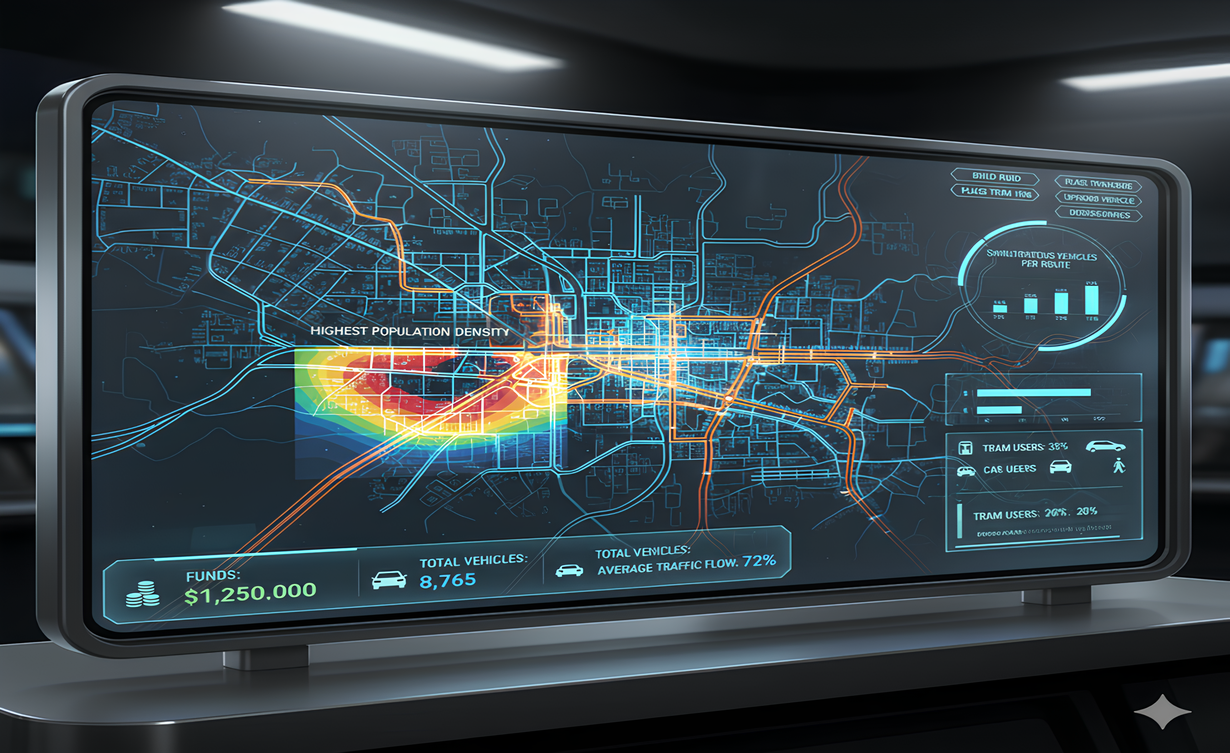 Passenger simulation map